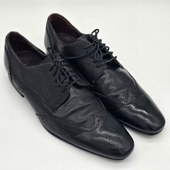 Ted Baker Finbarr Lace Up Tuxedo Oxford Men\'s 9 Black Wingtip main image 5